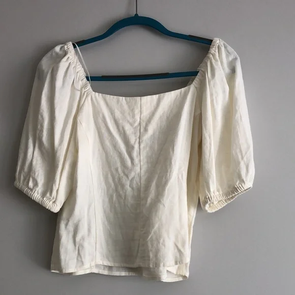 Linen Off the Shoulder H&M Top - Picture 4 of 4